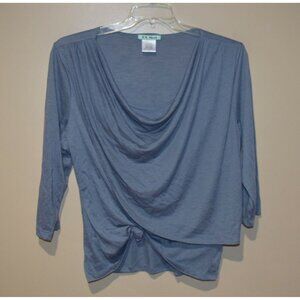 L.A. MOVERS  Women's JRS Plus Sz 2X FAUX LAYERED BLOUSE